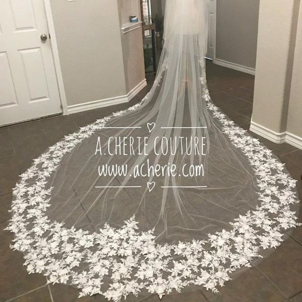 bridal veils romantic 3d floral flowers beads tulle 2 layers 5 meters wedding veil elegant accessories, Black
bridal veils romantic 3d floral flowers beads tulle 2 layers 5 meters wedding veil elegant accessories, Black