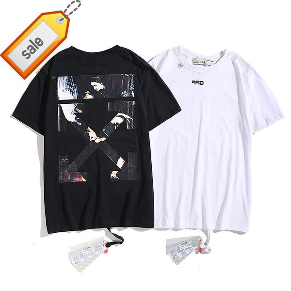 off 2021 summer fashion casual loose arrstyle short sleeve men's and women's t-shirt, White;black
off 2021 summer fashion casual loose arrstyle short sleeve men's and women's t-shirt, White;black