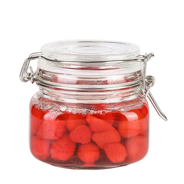 storage bottles & jars 500ml clear square glass container with stainless steel buckle for sealing
storage bottles & jars 500ml clear square glass container with stainless steel buckle for sealing