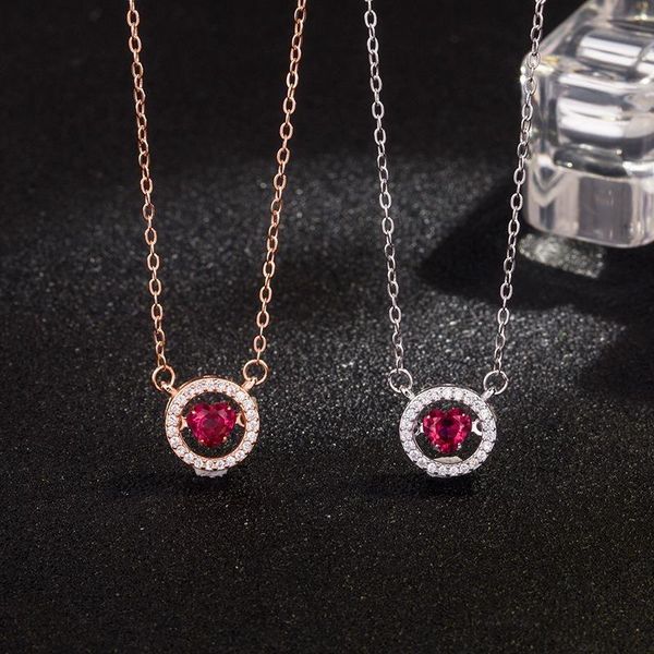 chains 925 sterling silver love heart-shaped red diamond heart necklace dadongmen ins circle smart personality jewelry
chains 925 sterling silver love heart-shaped red diamond heart necklace dadongmen ins circle smart personality jewelry