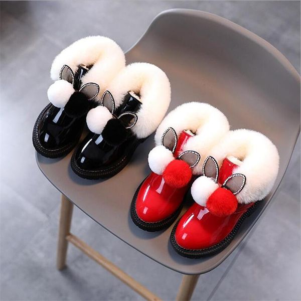 boots winter girls leather fashion sweet hairball snow baby patent soft bottom non-slip princess 21-36, Black;grey
boots winter girls leather fashion sweet hairball snow baby patent soft bottom non-slip princess 21-36, Black;grey