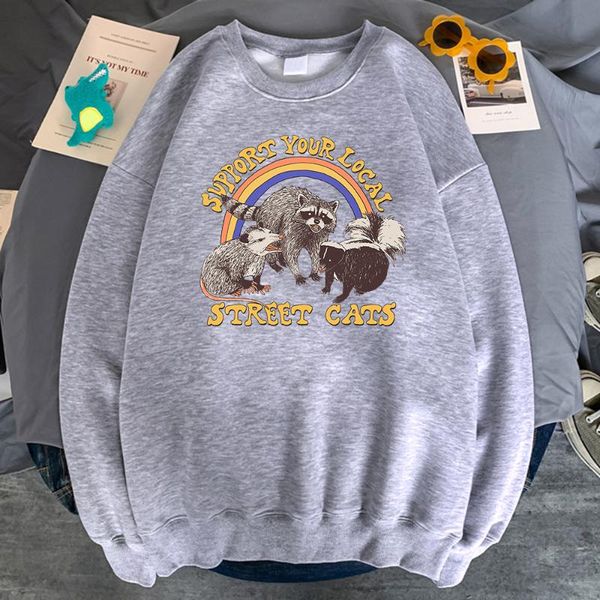 men's hoodies & sweatshirts support your local street cats print hoodie o neck loose pocket mens hooded clothes fashion harajuku men cl, Black
men's hoodies & sweatshirts support your local street cats print hoodie o neck loose pocket mens hooded clothes fashion harajuku men cl, Black