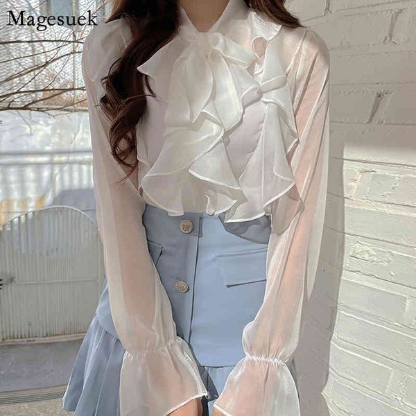 spring ruffled chiffon blouse women sweet office ladies bow long sleeve woman's shirts casual clothing blusas 13864 210518, White
spring ruffled chiffon blouse women sweet office ladies bow long sleeve woman's shirts casual clothing blusas 13864 210518, White