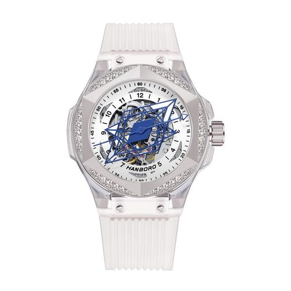 wristwatches hanboro mens luxury watches dress automatic wristwatch luminous skeleton dial austria crystal silicone strap hexagonal bezel, Slivery;brown
wristwatches hanboro mens luxury watches dress automatic wristwatch luminous skeleton dial austria crystal silicone strap hexagonal bezel, Slivery;brown