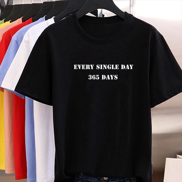 casual loose o neck fashion womens t shirts punk pop style every single day 365 days white letter printingtshirt
casual loose o neck fashion womens t shirts punk pop style every single day 365 days white letter printingtshirt