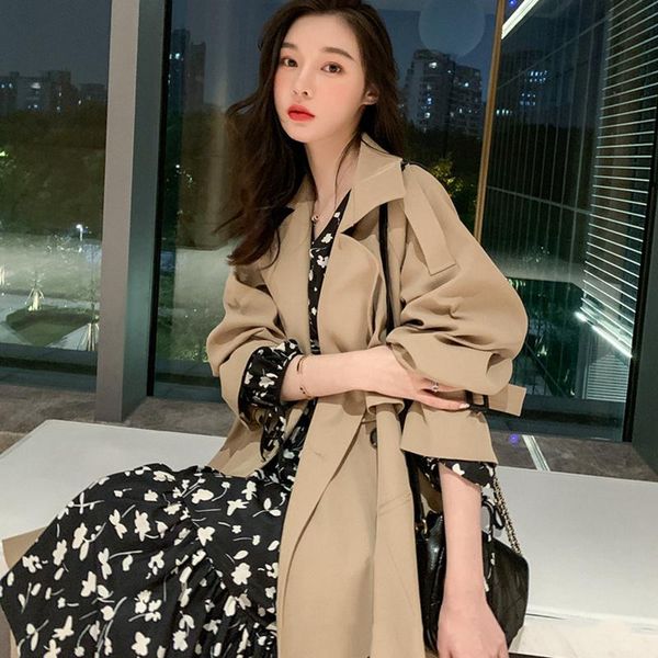 double-breasted long trench coat women 2021 spring autumn fashion slim outwear khaki casual female windbreaker streetwear women's coats, Tan;black
double-breasted long trench coat women 2021 spring autumn fashion slim outwear khaki casual female windbreaker streetwear women's coats, Tan;black