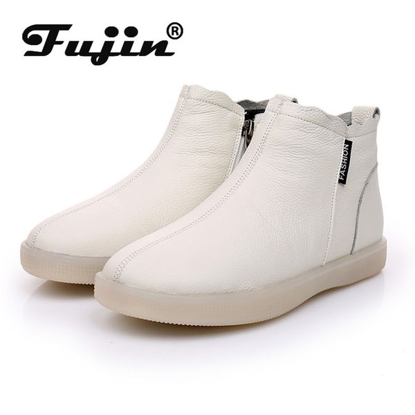 fujin genuine leather cow women ankle boots warm wool za beige white slip on super comfortable booties autumn winter shoes 210914, Black
fujin genuine leather cow women ankle boots warm wool za beige white slip on super comfortable booties autumn winter shoes 210914, Black