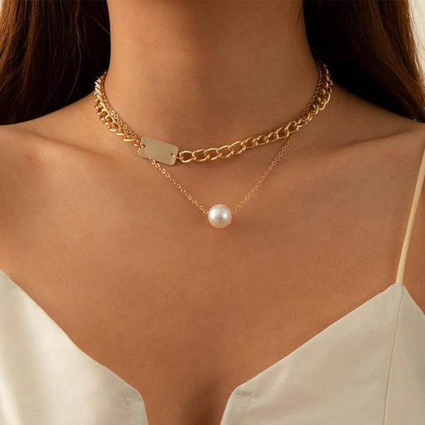 chains ingemark 2021 fashion kpop pearl choker necklace neck punk double layer chain pendant for women friends charm jewelry gifts, Silver
chains ingemark 2021 fashion kpop pearl choker necklace neck punk double layer chain pendant for women friends charm jewelry gifts, Silver