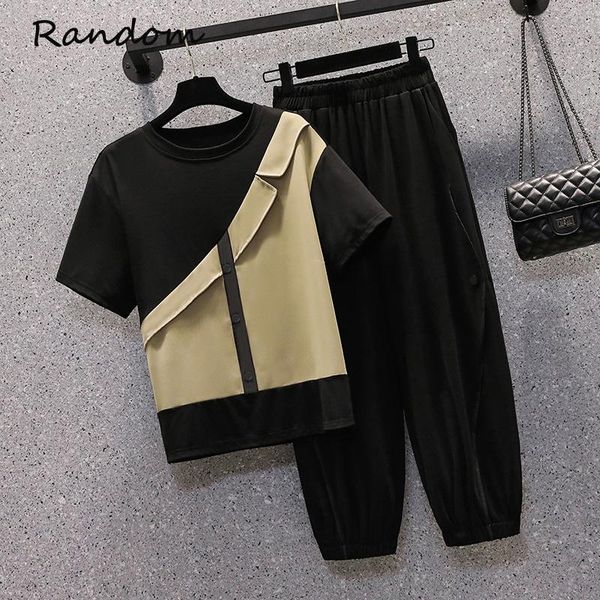 women's two piece pants women plus size sports suit ruff t shirt and harem pant tracksuit matching set 2021 summer home big outfit, White
women's two piece pants women plus size sports suit ruff t shirt and harem pant tracksuit matching set 2021 summer home big outfit, White