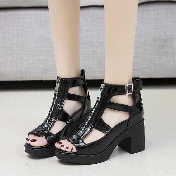 dress shoes llogai nice women sandals summerhigh heels zipper pu leather rome gladiator slippers desiger wedding party pumps, Black
dress shoes llogai nice women sandals summerhigh heels zipper pu leather rome gladiator slippers desiger wedding party pumps, Black