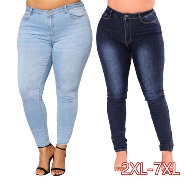 plus size jeans women high waist waisted skinny pencil blue denim pants women stretch solid elastic 4xl 5xl 6xl 7xl 210924
plus size jeans women high waist waisted skinny pencil blue denim pants women stretch solid elastic 4xl 5xl 6xl 7xl 210924