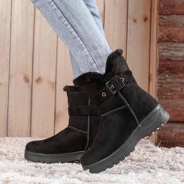 boots 2021 snow women's mid-tube winter warmth and velvet thickening leisure outdoor travel simple cotton shoes women, Black
boots 2021 snow women's mid-tube winter warmth and velvet thickening leisure outdoor travel simple cotton shoes women, Black