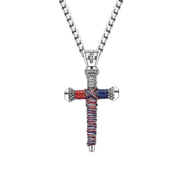 hip hop rock personalized nail cross pendant necklaces for men women rapper jewelry, Silver
hip hop rock personalized nail cross pendant necklaces for men women rapper jewelry, Silver