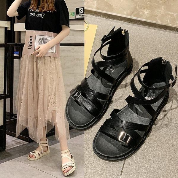 gladiator sandles women flat summer shoes cross-tied open-toe rome female casual beach sandals, Black
gladiator sandles women flat summer shoes cross-tied open-toe rome female casual beach sandals, Black