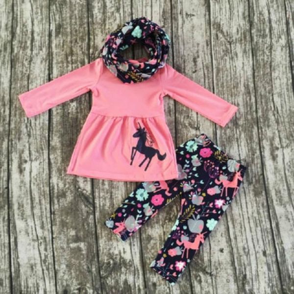 girls unicorn long sleeve floral pants outfits toddler 2pcs set kids clothes, White
girls unicorn long sleeve floral pants outfits toddler 2pcs set kids clothes, White