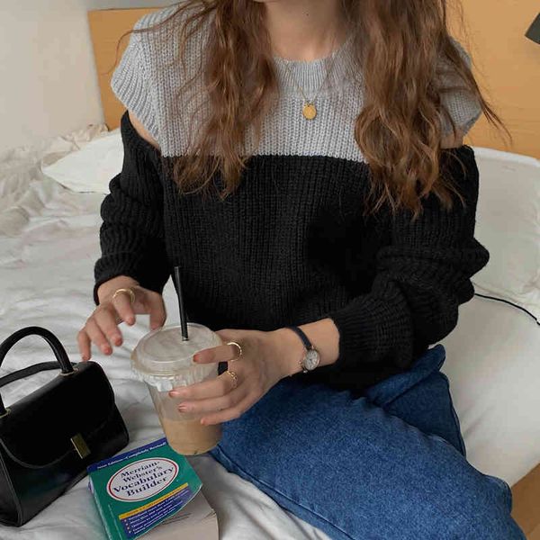 women's sweaters springtime employ women crocheted slivers offshoulder sweater woman casual clothes blouses arrival femme 86e2, White;black
women's sweaters springtime employ women crocheted slivers offshoulder sweater woman casual clothes blouses arrival femme 86e2, White;black