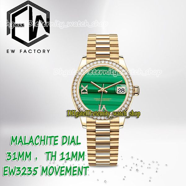 eternity woman watches super version ewf 31mm th: 11mm 278288 ew3235 automatic mechanical malachite dial lady watch diamond inlay bezel gold, Slivery;brown
eternity woman watches super version ewf 31mm th: 11mm 278288 ew3235 automatic mechanical malachite dial lady watch diamond inlay bezel gold, Slivery;brown