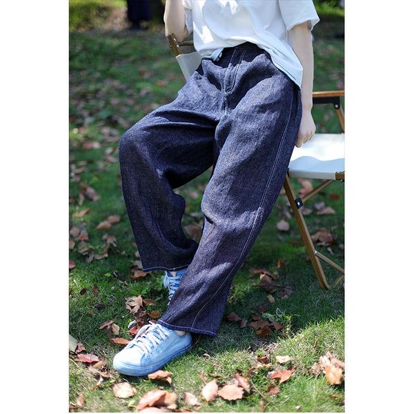 women's jeans 2021 dark blue tannin twill linen semi elastic waist loose straight casual for women 0716-1
women's jeans 2021 dark blue tannin twill linen semi elastic waist loose straight casual for women 0716-1
