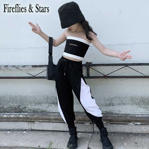summer girls 2 pcs set baby crop tank + pants kids suits children streetwear low cut hip hop white black geometric 3 to 12 yrs x0902
summer girls 2 pcs set baby crop tank + pants kids suits children streetwear low cut hip hop white black geometric 3 to 12 yrs x0902