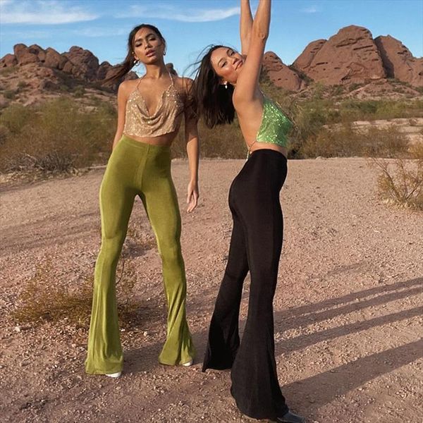 black elastic high waist flare womens pant spring skinny bodycon bottoms trousers streetwear vintage pantalon femme, Black;white
black elastic high waist flare womens pant spring skinny bodycon bottoms trousers streetwear vintage pantalon femme, Black;white