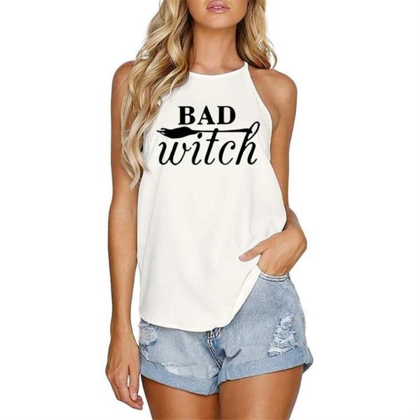 women's t-shirt fashion summer women suspenders bad witch letters print loose camisole casual o-neck white sling
women's t-shirt fashion summer women suspenders bad witch letters print loose camisole casual o-neck white sling