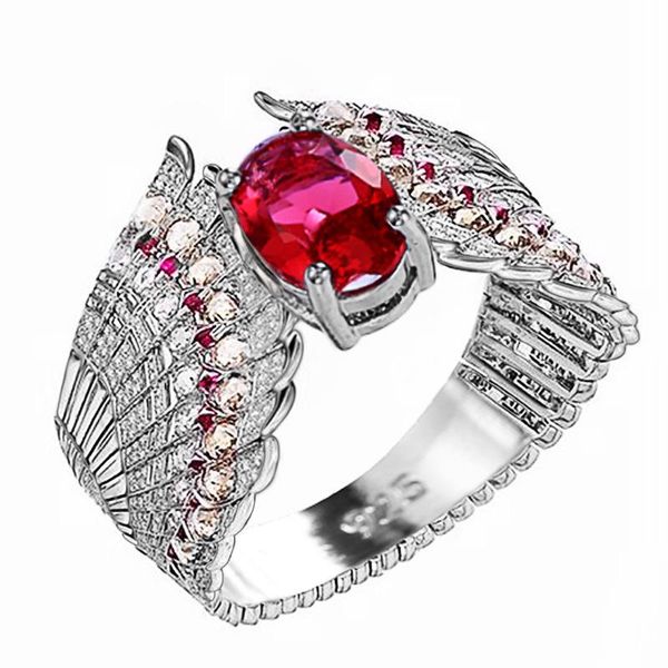 wedding rings huitan arrival fanshaped band colorful zircon women finger ring ceremony party oval rose red stone noble lady, Slivery;golden
wedding rings huitan arrival fanshaped band colorful zircon women finger ring ceremony party oval rose red stone noble lady, Slivery;golden