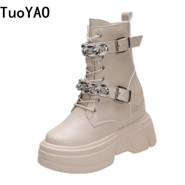 boots women ankle 2021 autumn leather high chain sneakers 9cm heels chunky platform punk winter thick sole, Black
boots women ankle 2021 autumn leather high chain sneakers 9cm heels chunky platform punk winter thick sole, Black