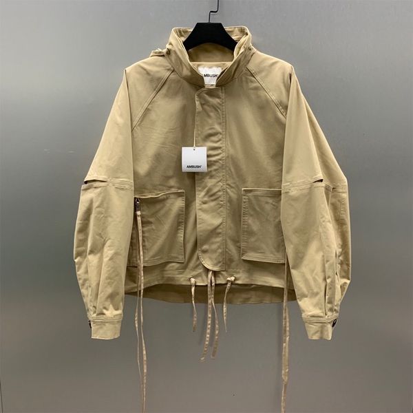 2021ss ambush windbreaker women pullovers jackets hiphop zipper khaki hooded windproof cotton jacket coats men, Black;brown
2021ss ambush windbreaker women pullovers jackets hiphop zipper khaki hooded windproof cotton jacket coats men, Black;brown
