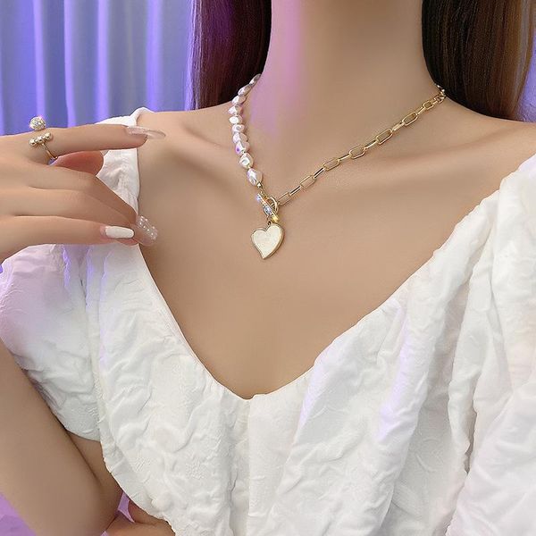 chokers love pearl necklace 2021 fashion light luxury design clavicle chain necklaces for women jewelry accessories gifts, Golden;silver
chokers love pearl necklace 2021 fashion light luxury design clavicle chain necklaces for women jewelry accessories gifts, Golden;silver