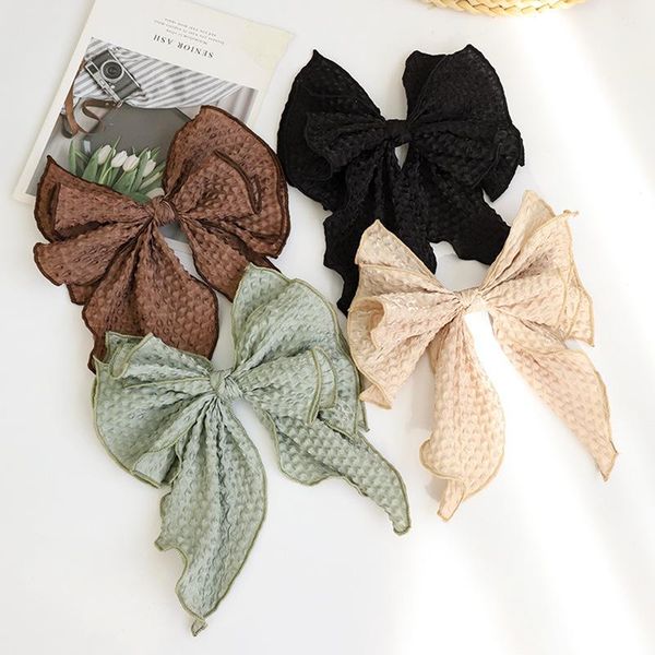 solid color hairpin pure fabric crumpled bow hair accessories women back head ponytail spring clip sweet gifts, Slivery;white
solid color hairpin pure fabric crumpled bow hair accessories women back head ponytail spring clip sweet gifts, Slivery;white