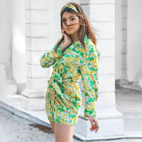 casual dresses women vintage green and yellow floral print shirt-style mini dress summer chic long sleeve wrap tied vestidos l20x, Black;gray
casual dresses women vintage green and yellow floral print shirt-style mini dress summer chic long sleeve wrap tied vestidos l20x, Black;gray