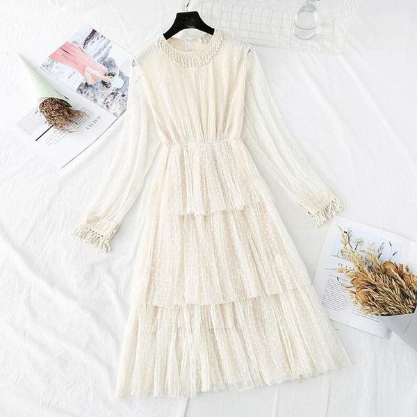 casual dresses lace dress women autumn winter elegant lady o- neck long sleeve party midi sweet beading cake mesh vestidos, Black;gray
casual dresses lace dress women autumn winter elegant lady o- neck long sleeve party midi sweet beading cake mesh vestidos, Black;gray