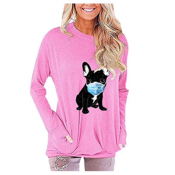 women's t-shirt casual round neck loose cute dog print long sleeve elegant ladies streetwear fashion camisetas navidad, White
women's t-shirt casual round neck loose cute dog print long sleeve elegant ladies streetwear fashion camisetas navidad, White