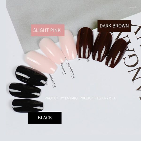 black coffin fake nails dark brown slight pink press on long nail tip 24pcs1, Red;gold
black coffin fake nails dark brown slight pink press on long nail tip 24pcs1, Red;gold