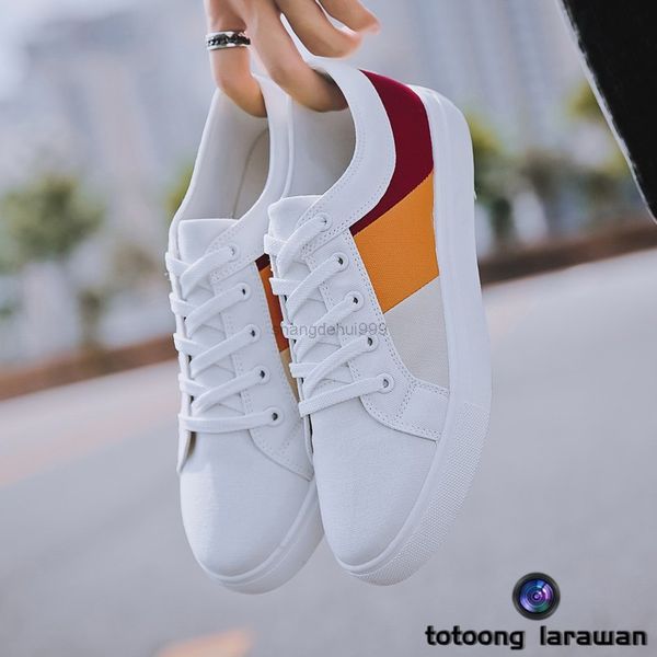 men's skate casual shoes canvas sneakers 046, Black
