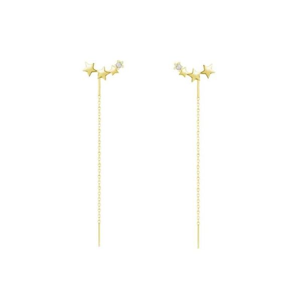 sterling silver long tassel gold color drop earrings for women shiny small zircon star earring jewelry gift dangle & chandelier
sterling silver long tassel gold color drop earrings for women shiny small zircon star earring jewelry gift dangle & chandelier
