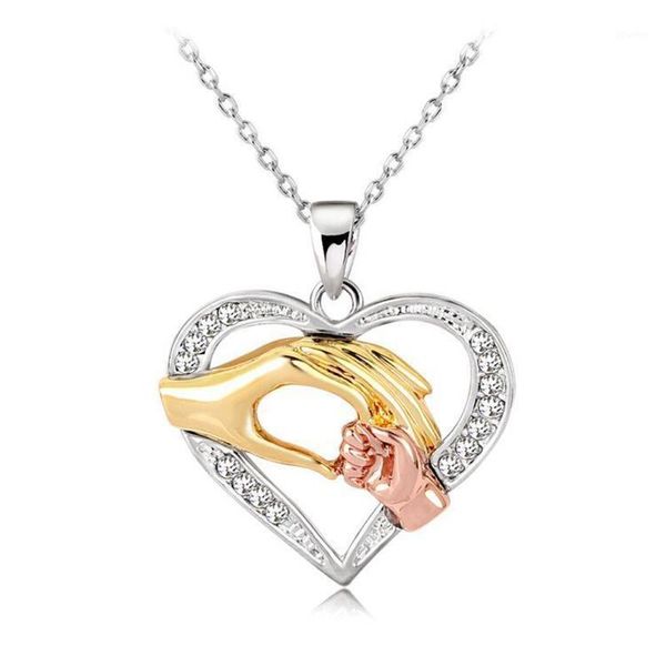 vintage small hand in big heart necklace crystal mom mum choker necklaces female jewelry mother's day gift bijoux collier chokers1, Golden;silver
vintage small hand in big heart necklace crystal mom mum choker necklaces female jewelry mother's day gift bijoux collier chokers1, Golden;silver