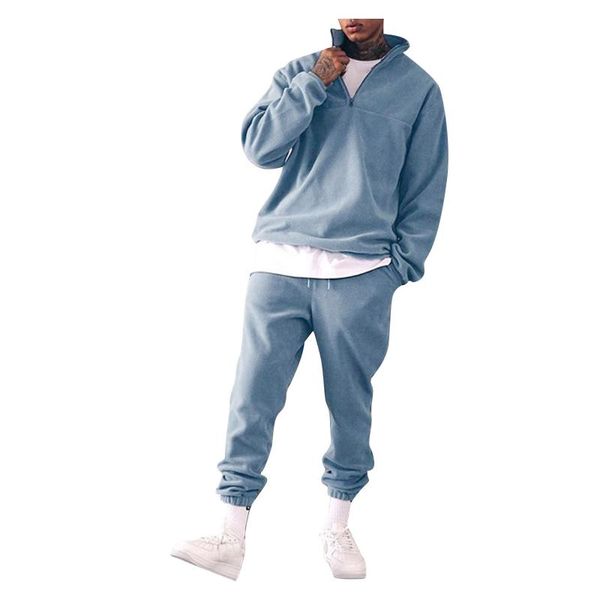 men's tracksuits telotuny 2pc sets autumn fashion solid color standing collar sweater casual loose sports home suits conjuntos de hombr, Gray
men's tracksuits telotuny 2pc sets autumn fashion solid color standing collar sweater casual loose sports home suits conjuntos de hombr, Gray