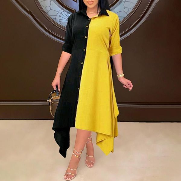 casual dresses asymmetric dress vonda 2021 women vintage patchwork long sleeve lapel collar party maxi femme robe loose sundress feminina, Black;gray
casual dresses asymmetric dress vonda 2021 women vintage patchwork long sleeve lapel collar party maxi femme robe loose sundress feminina, Black;gray