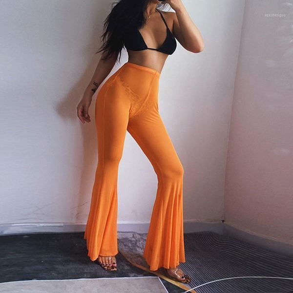 women's pants & capris bkld ladies middle waist mesh light fabric fashion flared see through folds street beach bikini cover up trouser, Black;white
women's pants & capris bkld ladies middle waist mesh light fabric fashion flared see through folds street beach bikini cover up trouser, Black;white