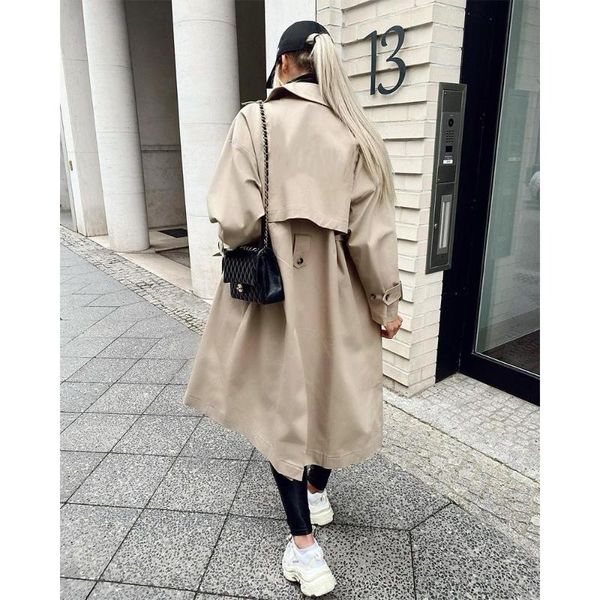 women's trench coats 2021 women long coat oversized sleeves casual fashion windbreaker woman outfit, Tan;black
women's trench coats 2021 women long coat oversized sleeves casual fashion windbreaker woman outfit, Tan;black