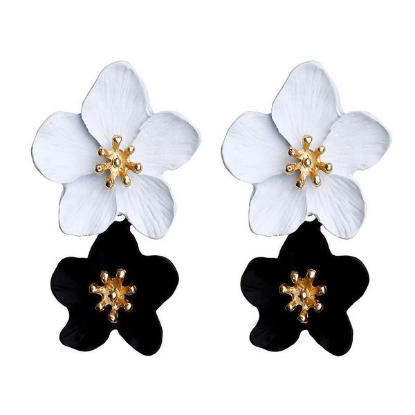 fashion trend jewelry big double flower two-color earrings female summer style party wedding exaggerated dangle & chandelier, Silver
fashion trend jewelry big double flower two-color earrings female summer style party wedding exaggerated dangle & chandelier, Silver