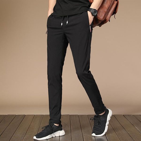 men's pants summer style trousers fashion casual korean trendy handsome stretch slim straight, Black
men's pants summer style trousers fashion casual korean trendy handsome stretch slim straight, Black