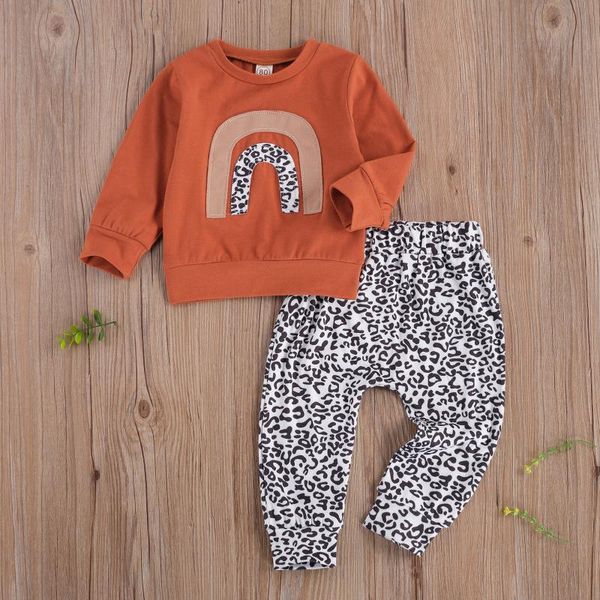 clothing sets born baby girls boys clothes rainbow leopard print long sleeve pullover sweatshirt pants outfits 0-24m, White
clothing sets born baby girls boys clothes rainbow leopard print long sleeve pullover sweatshirt pants outfits 0-24m, White