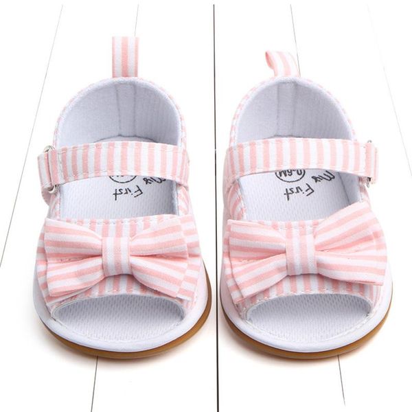 rubber sole outdoor baby girl sandals cute bows striped cotton non-slip toddler infant girls summer shoes, Black;red
rubber sole outdoor baby girl sandals cute bows striped cotton non-slip toddler infant girls summer shoes, Black;red
