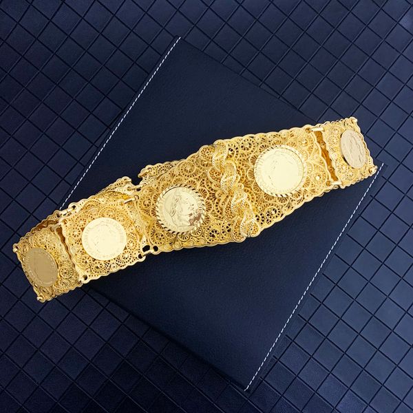 new golden flower waist belts european trendy napoleon figure waist chains for women luxury coin bridal belts, Silver
new golden flower waist belts european trendy napoleon figure waist chains for women luxury coin bridal belts, Silver