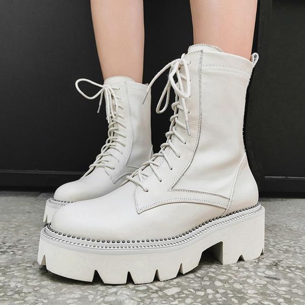 boots gigifox genuine leather brand design shoelaces chunky heels cow skin platform ankle female shoes women, Black
boots gigifox genuine leather brand design shoelaces chunky heels cow skin platform ankle female shoes women, Black