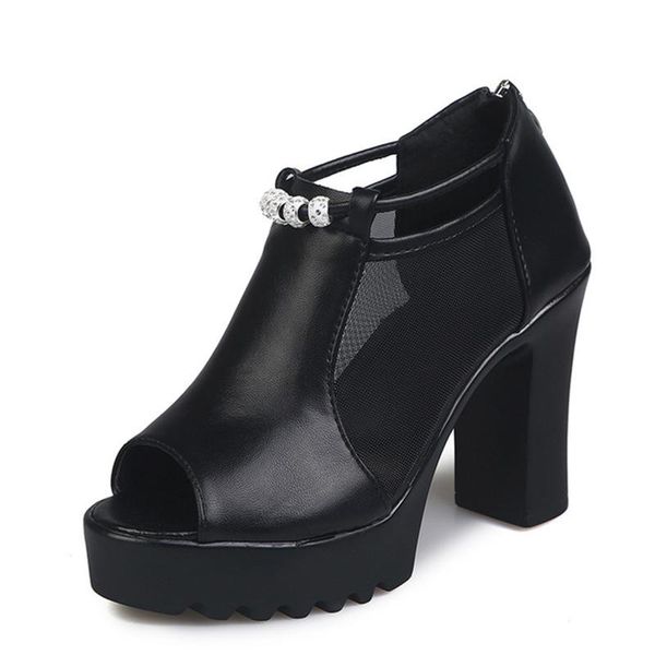 ummer women's high heels thick with fish mouth after the package breathable waterproof platform fashion sandals, Black
ummer women's high heels thick with fish mouth after the package breathable waterproof platform fashion sandals, Black