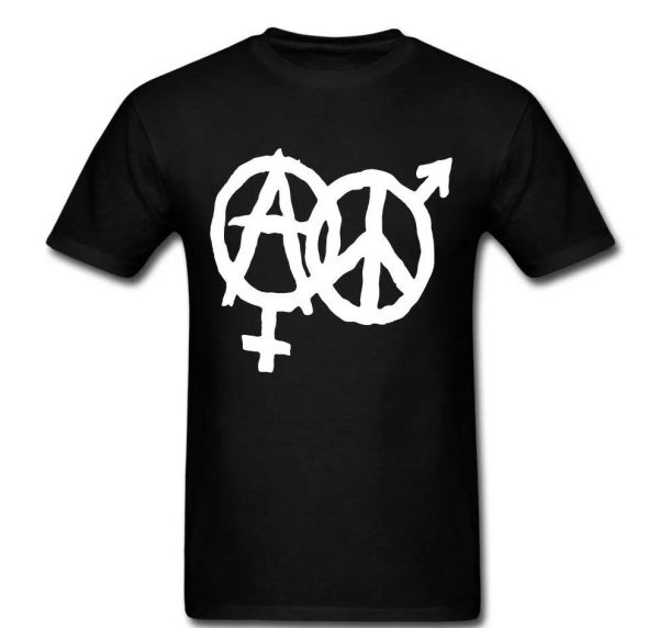 anarchy war peace love hate male female life fight war words shirt t-shirt, White;black
anarchy war peace love hate male female life fight war words shirt t-shirt, White;black
