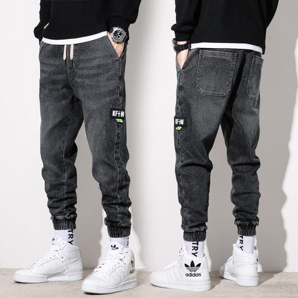men's jeans black harlan small feet pants fashion loose casual korean version trend nine points all-match trousers, Blue
men's jeans black harlan small feet pants fashion loose casual korean version trend nine points all-match trousers, Blue